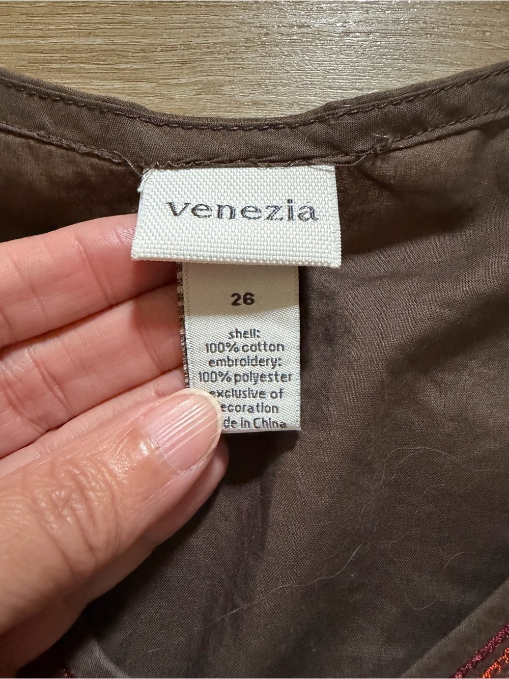 VENEZIA Vintage Embroidered Sleeveless Empire Waist Top EUC - Picture 6 of 6